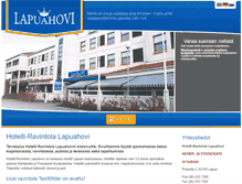 Tablet Screenshot of lapuahovi.fi